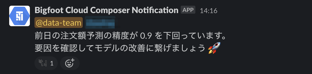 精度の監視